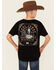 Image #1 - Cody James Boys' Agave Logo Short Sleeve Graphic T-Shirt, Black, hi-res