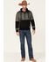 Image #2 - Hooey Men's Gray & Black Tech Fleece Zip-Front Jacket, Grey, hi-res