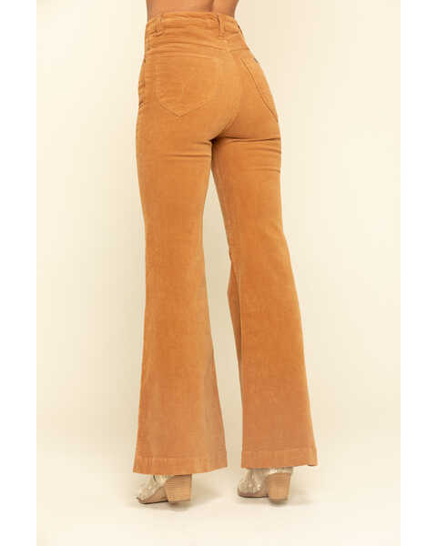 Rolla's Women's Corduroy Flare Jeans, Tan, hi-res
