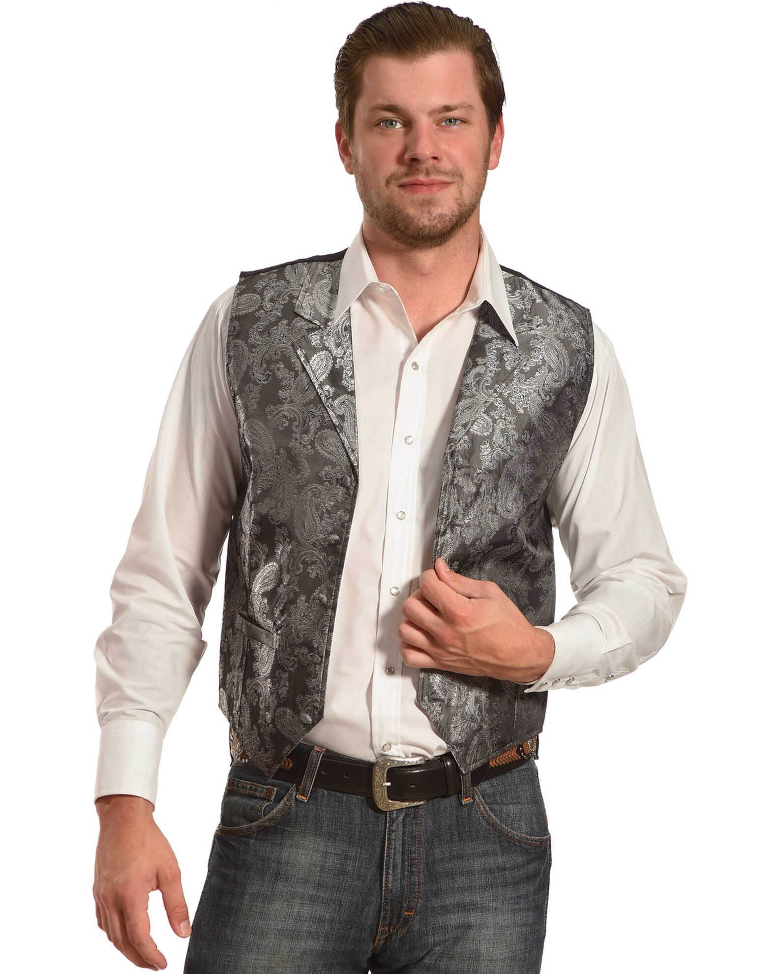 Cody James Men s Paisley Print Western Vest Sheplers
