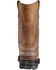 Image #4 - Carhartt Men's Waterproof Wellington Pull On Work Boots - Round Toe, Bison, hi-res