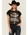 Image #1 - Originality Women's Nashville Lace Short Sleeve Graphic Tee, Black, hi-res