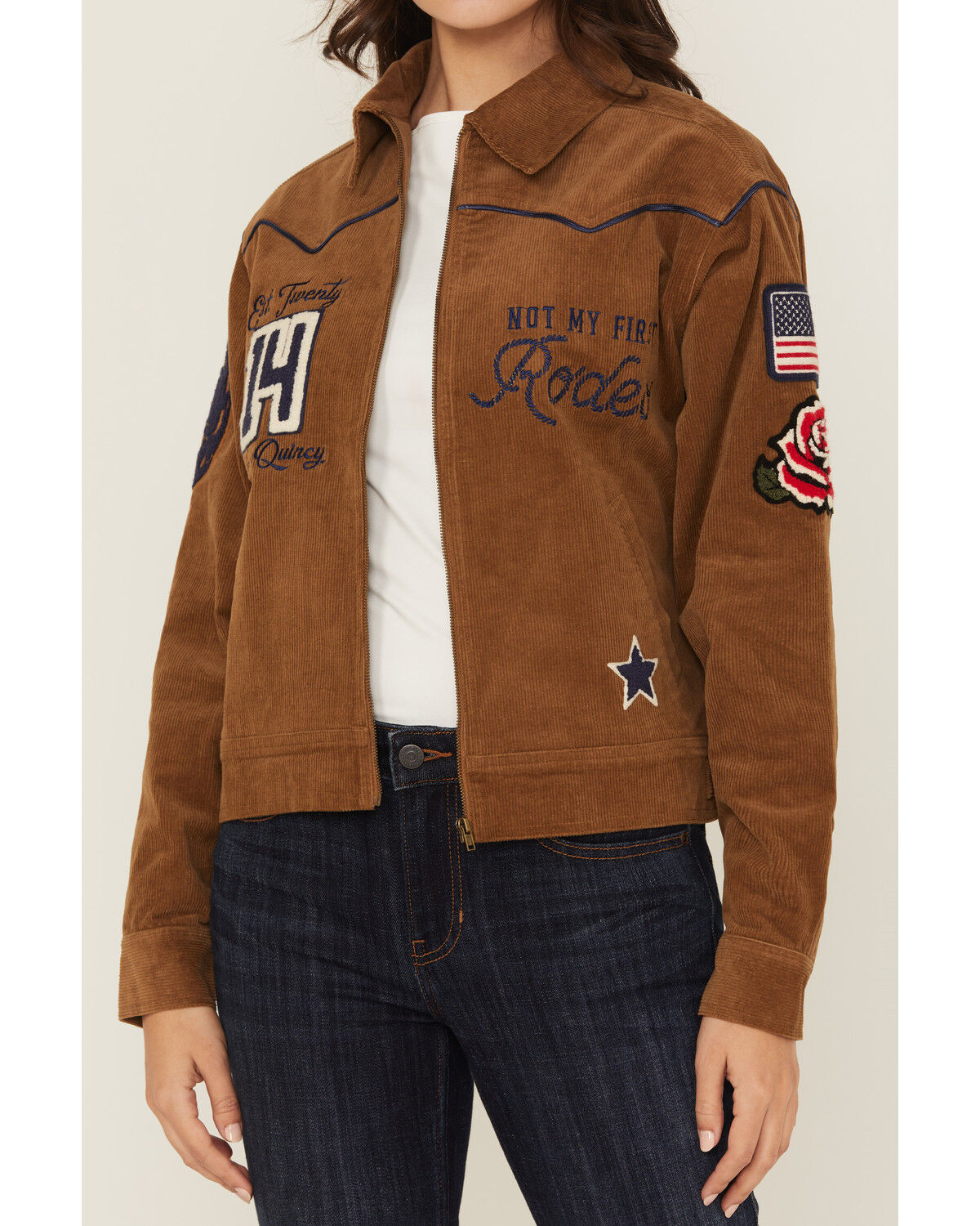 Image #3 - Rodeo Quincy Women's First Rodeo Jacket, Brown, hi-res
