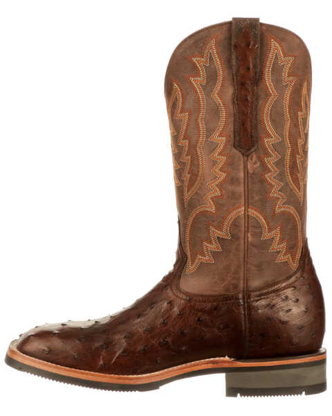 Image #3 - Lucchese Men's Rowdy Exotic Full-Quill Ostrich Western Boots - Square Toe, , hi-res