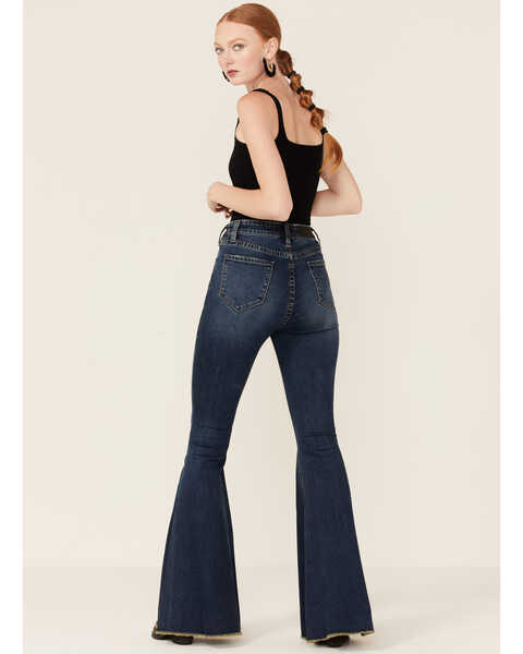 Image #4 - Rock & Roll Denim Women's Seamed Bell Bottom Jeans, Blue, hi-res