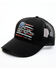 Image #1 - Cody James Men's Distressed Snake Flag Ball Cap, Black, hi-res