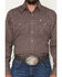 Image #3 - Ely Walker Men's Geo Print Long Sleeve Pearl Snap Western Shirt, Brown, hi-res