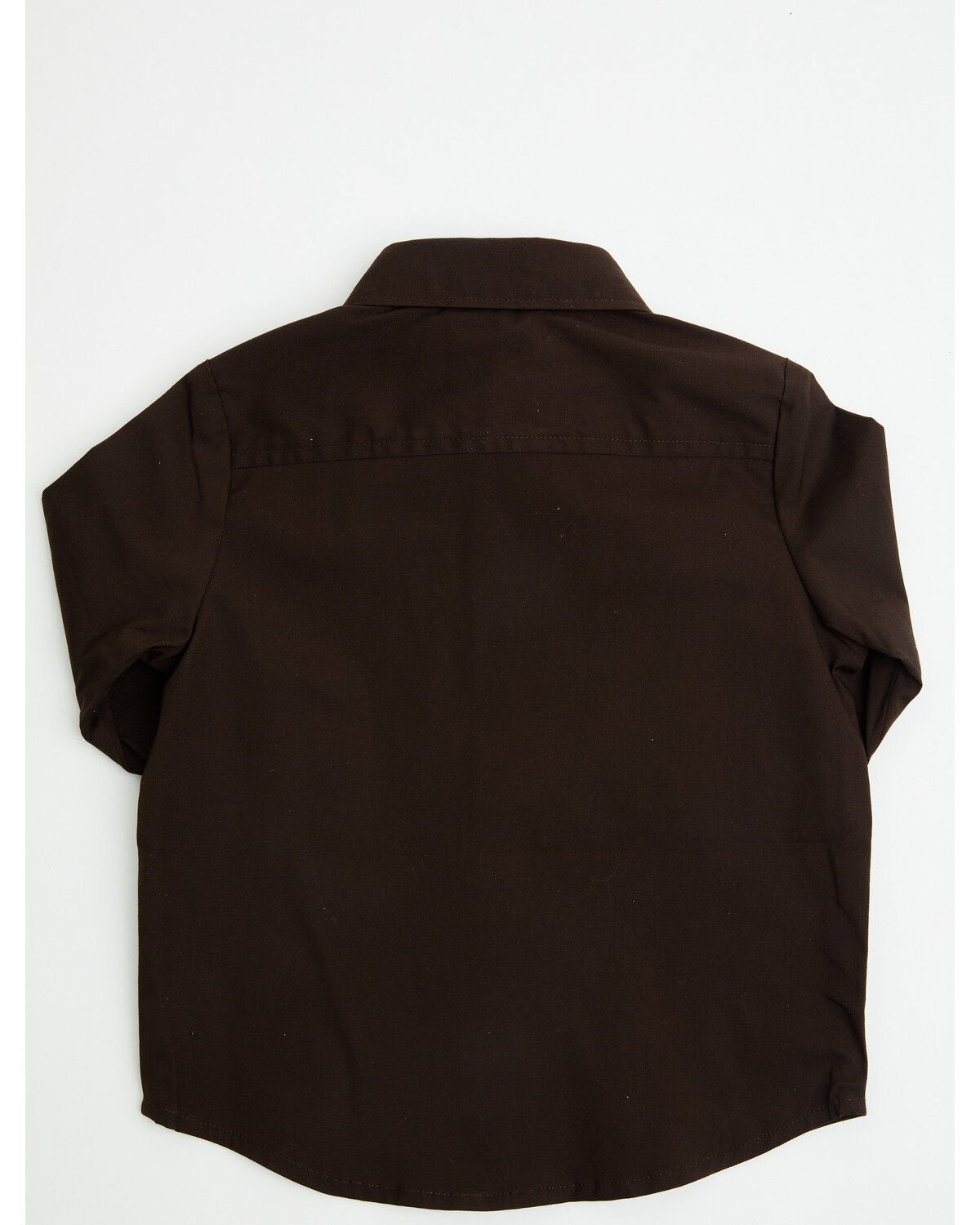Image #3 - Cinch Infant Boys' Solid Long Sleeve Button-Down Stretch Western Shirt, Brown, hi-res