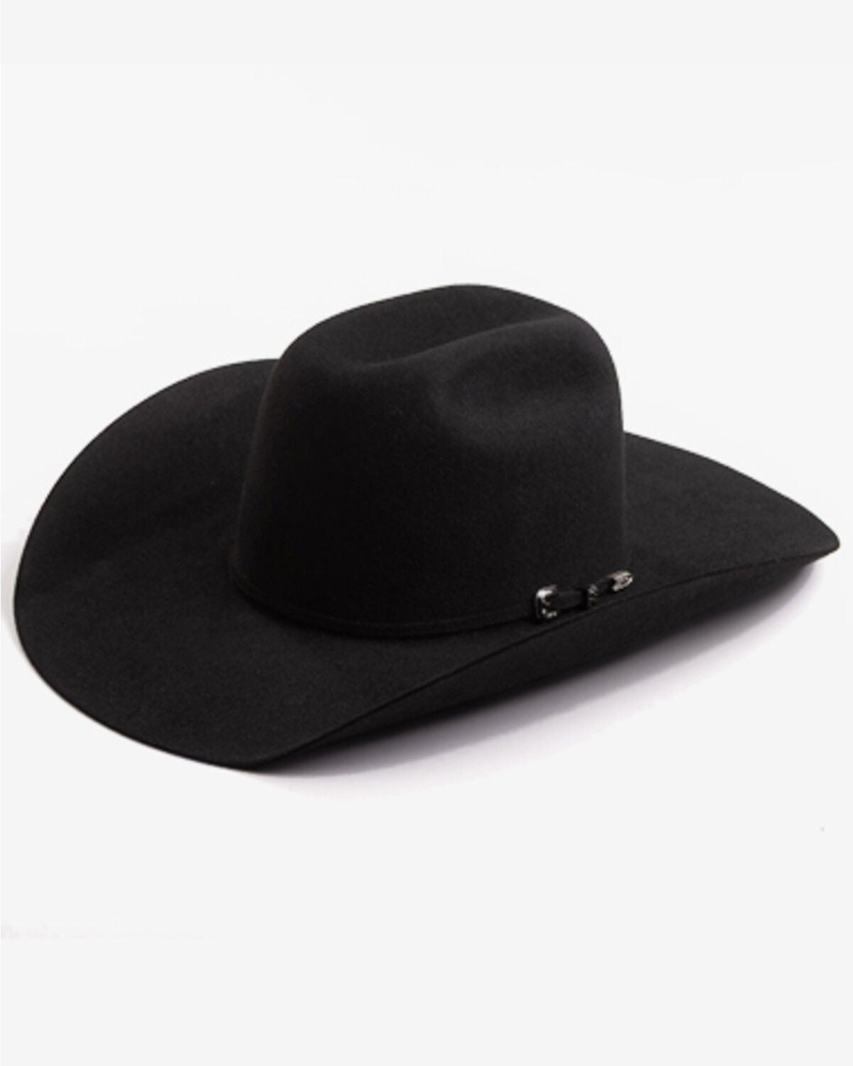 Image #1 - Larry Mahan Genoa 6X Felt Cowboy Hat, Black, hi-res