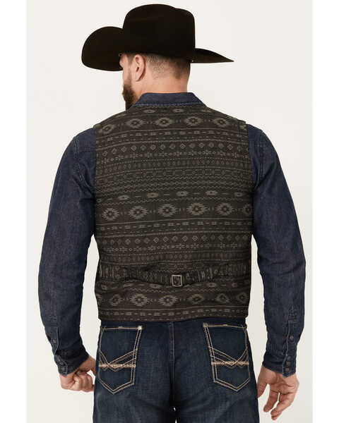 Image #4 - Moonshine Spirit Men's Regent Southwestern Print Vest , Charcoal, hi-res