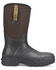 Image #1 - Double H Men's Albin 13" Rubber Work Boots - Composite Toe, Black, hi-res