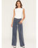 Image #1 - Wrangler Women's Medium Wash High Rise Bailey Wide Leg Denim Jeans, Medium Wash, hi-res