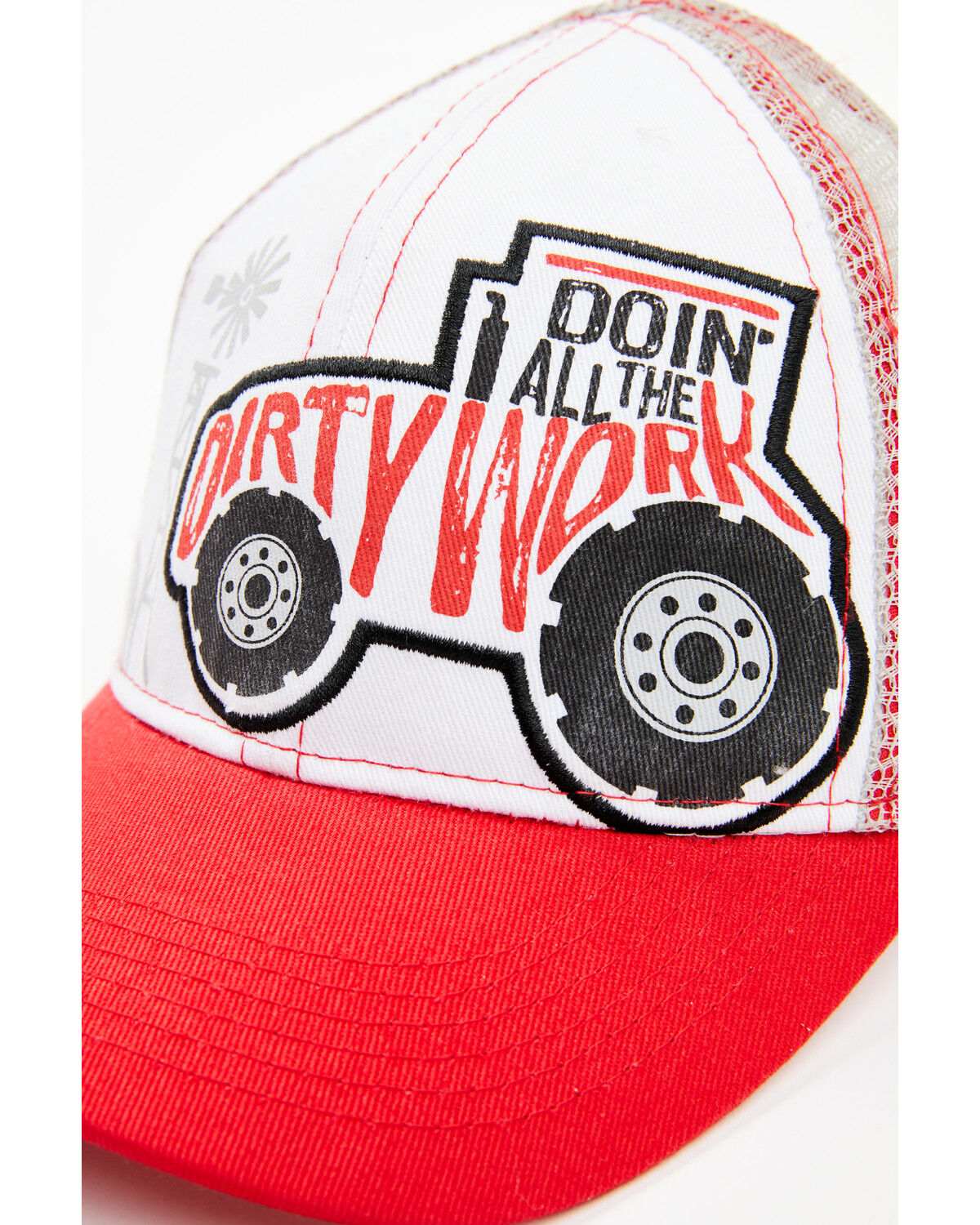 Image #2 - Case IH Toddler Boys' Dirty Work Trucker Cap, Red, hi-res