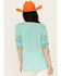 Image #4 - Johnny Was Women's  Floral Embroidered Short Sleeve Cosette Blouse , Turquoise, hi-res