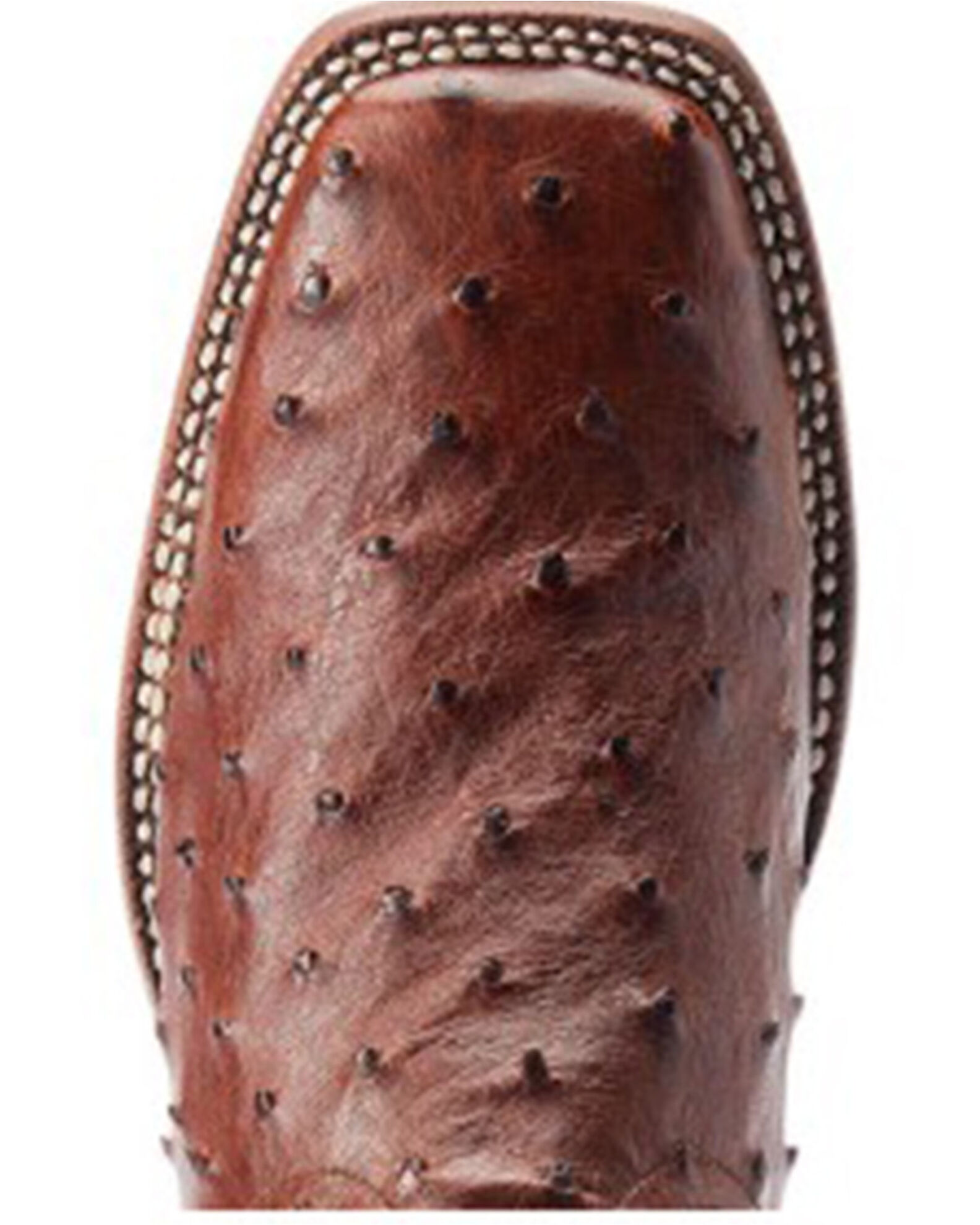 Image #4 - Ariat Men's Broncy Exotic Full Quill Ostrich Western Boots - Broad Square Toe, Brown, hi-res