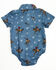 Image #3 - Cowboy Hardware Infant Boys' Vintage Bronc Short Sleeve Snap Onesie, Grey, hi-res