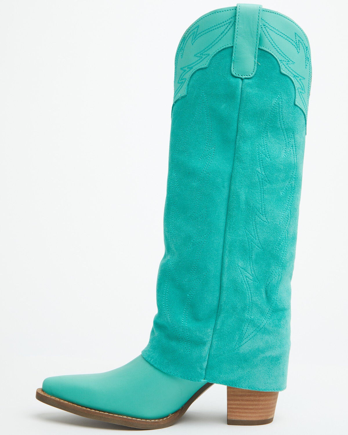 Dingo Animal Print Blue Snip Toe Western Boots for Women