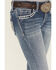 Image #4 - Grace in LA Girls' Medium Wash Paisley Pocket Bootcut Stretch Denim Jeans, Medium Wash, hi-res