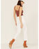Image #3 - Unpublished Denim Women's Front Seam Straight Jeans, White, hi-res