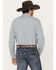 Image #4 - Blue Ranchwear Men's Plaid Print Long Sleeve Western Pearl Snap Shirt, Indigo, hi-res
