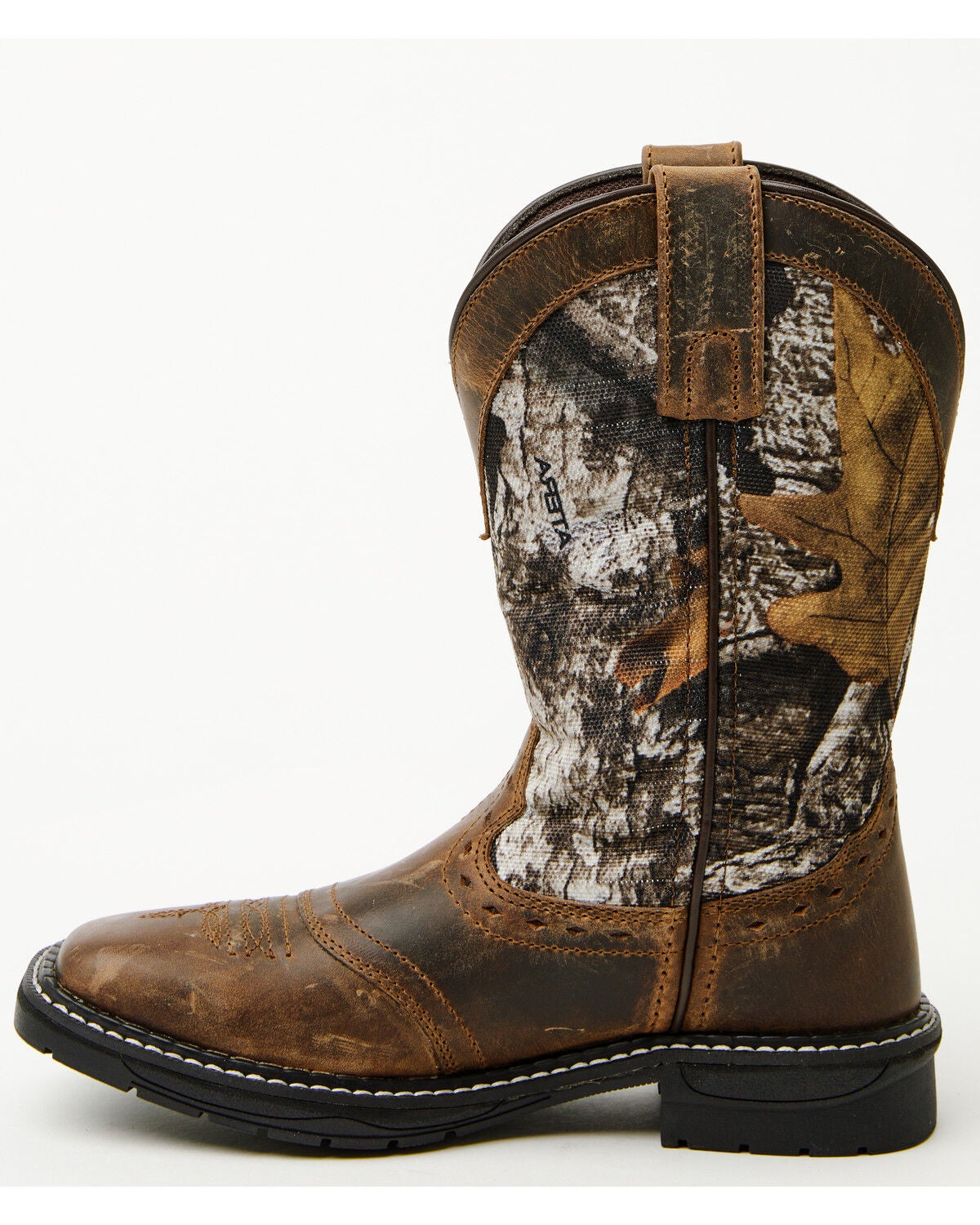 Image #3 - Cody James Boys' Tucker Western Boots - Broad Square Toe, Brown, hi-res