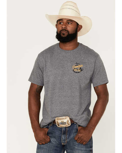Howitzer Men's Pale Ale Graphic T-Shirt, Charcoal, hi-res