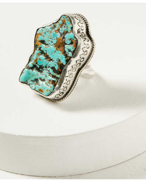 Paige Wallace Women's Freeform Rough Nugget Ring, Turquoise, hi-res