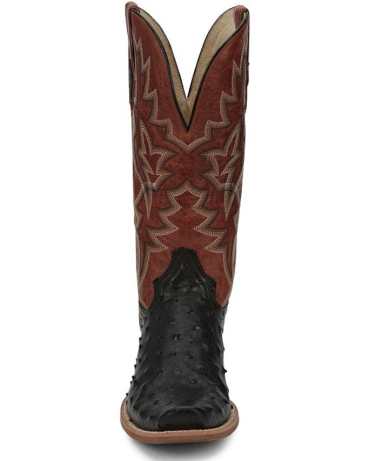 Image #4 - Tony Lama Men's Rylen Full Quill Ostrich Exotic Western Boots - Square Toe, Black, hi-res