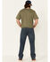 Image #2 - Hawx Men's Medium Wash Stretch Straight Work Jeans , Medium Blue, hi-res