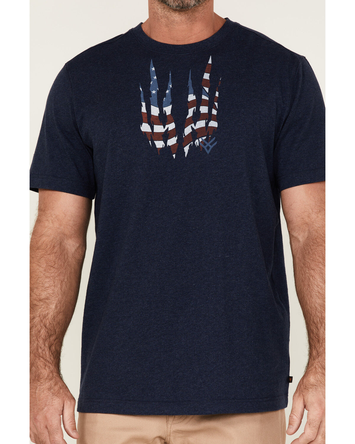 Image #3 - Hawx Men's Patriotic Claw Graphic Work T-Shirt, Navy, hi-res