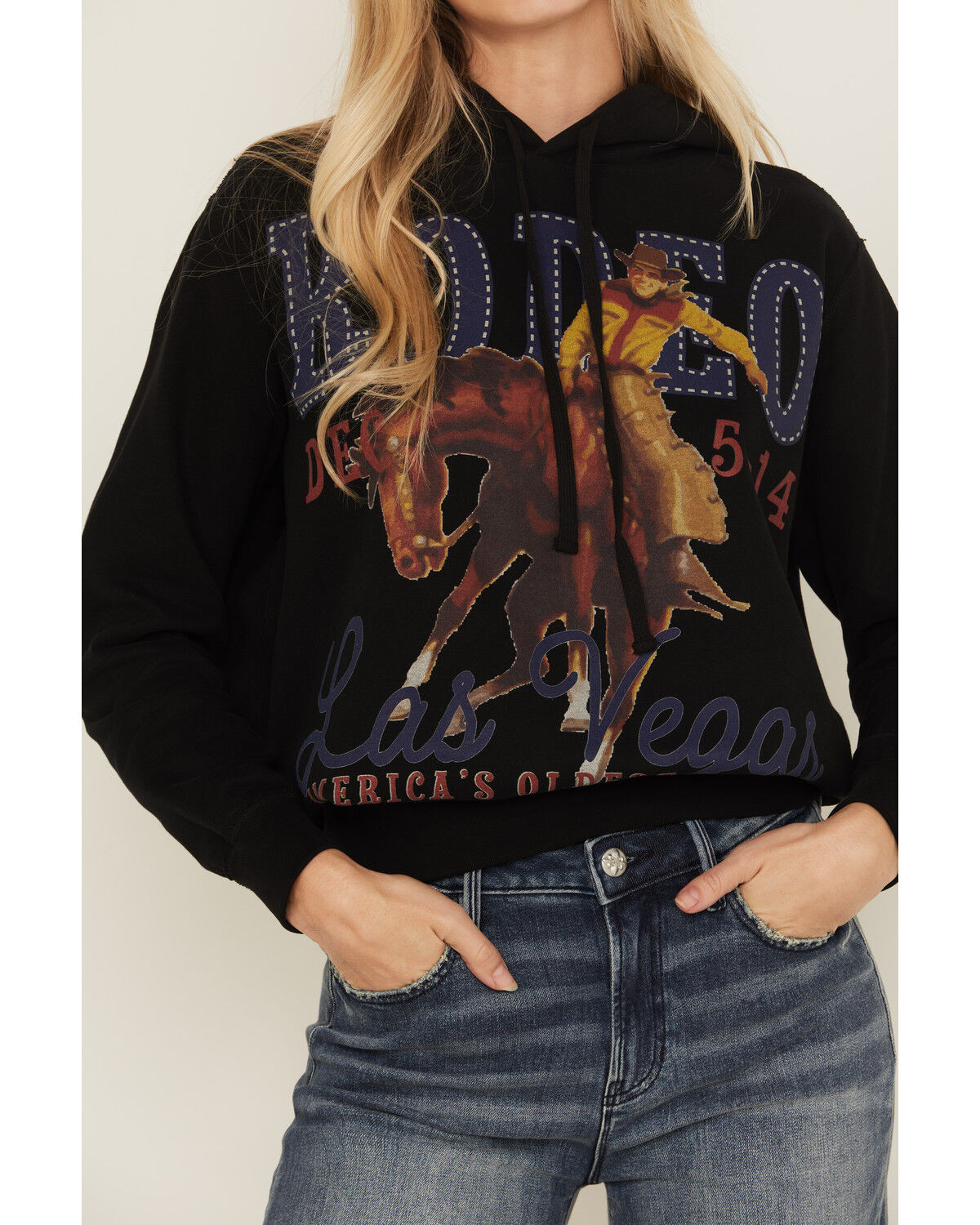 Image #3 - Rodeo Quincy Women's Rodeo Las Vegas Hoodie, Black, hi-res