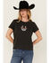 Image #1 - Levi's Women's Logo Horseshoe Short Sleeve Graphic Tee, Black, hi-res