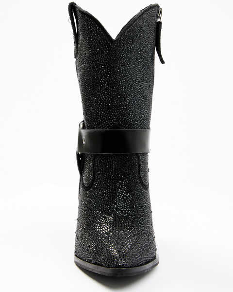 Image #4 - Dingo Women's Crown Jewel Western Fashion Booties - Pointed Toe, Black, hi-res