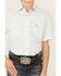 Image #3 - Panhandle Boys' Geo Print Short Sleeve Pearl Snap Western Shirt , Aqua, hi-res