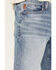 Image #2 - Moonshine Spirit Men's Decker Slim Straight Stretch Denim Jeans, Light Medium Wash, hi-res