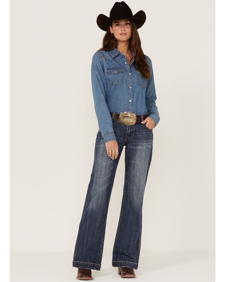 Stetson Women's 214 Decorative Trousers, Blue, hi-res