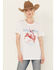 Wrangler Retro Women's Bucking Bronc Boyfriend Graphic Tee, White, hi-res