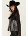 Image #3 - Azalea Wang Women's Jette Cropped Fringe Moto Jacket, Black, hi-res