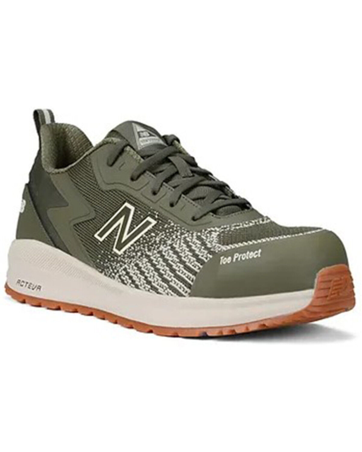 Image #1 - New Balance Men's Speedware Lace-Up Work Shoes - Composite Toe, Olive, hi-res