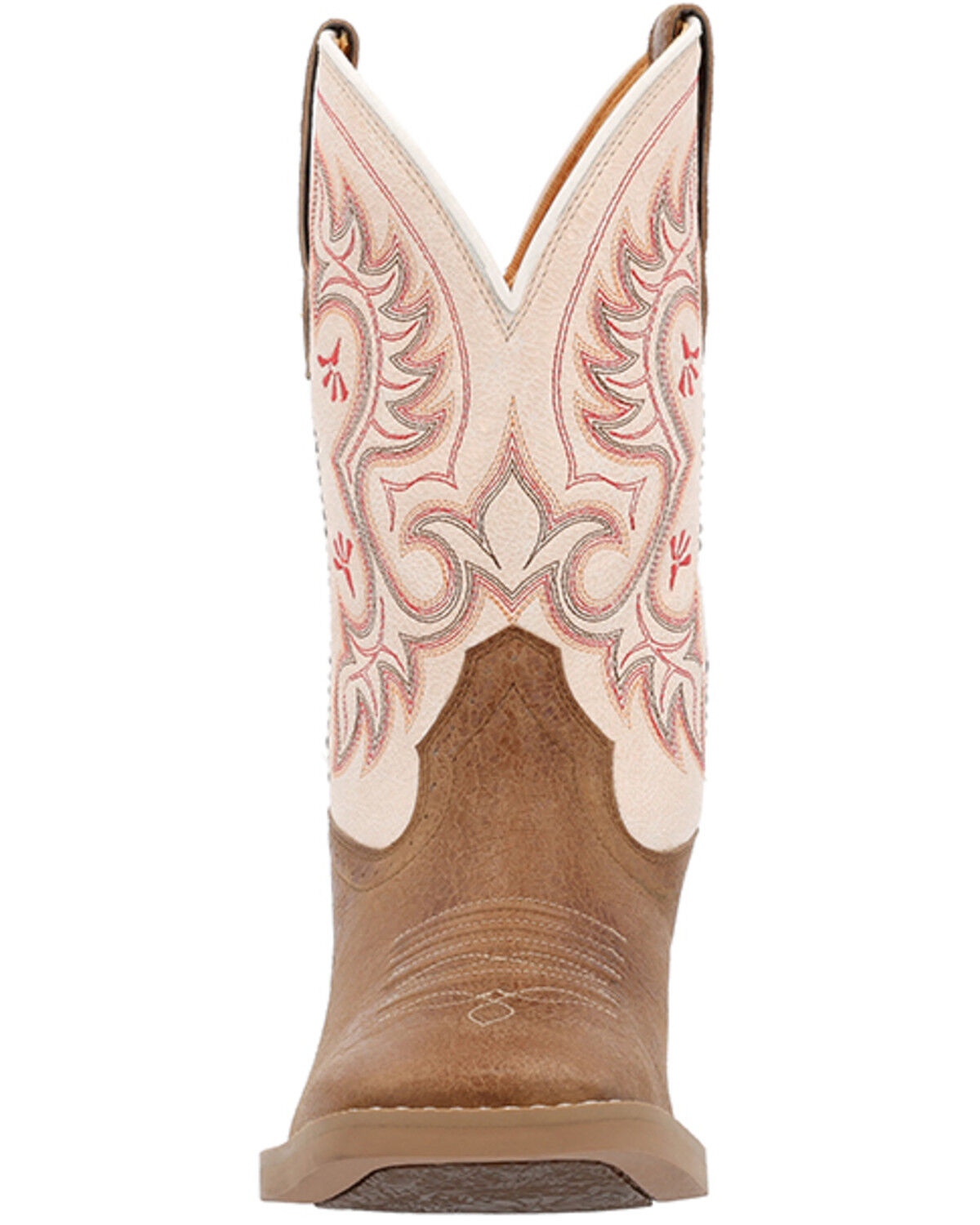 Image #4 - Durango Women's Westward Performance Western Boots - Broad Square Toe, Peach, hi-res