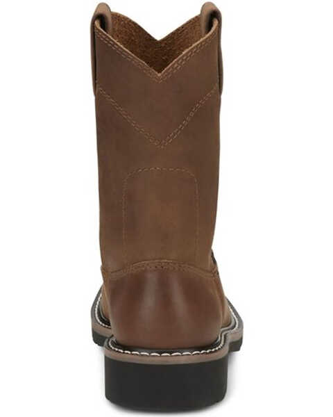 Image #5 - Justin Boys' Roper Western Boots - Round Toe , Brown, hi-res