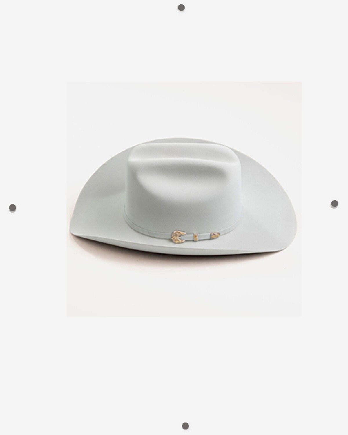 Image #2 - Larry Mahan Imperial 1000X Felt Cowboy Hat, Silver, hi-res