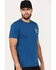 Image #3 - Brixton Men's Oath V Logo Graphic T-Shirt, Blue, hi-res