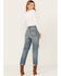 Image #3 - Ariat Women's Medium Wash Ultra High Rise Tomboy Relaxed Straight Jeans , , hi-res