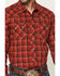 Image #3 - Wrangler Retro Men's Plaid Print Long Sleeve Snap Western Shirt, Red, hi-res