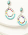 Image #2 - Cowgirl Confetti Women's Beaded Party Mode Earrings, Silver, hi-res
