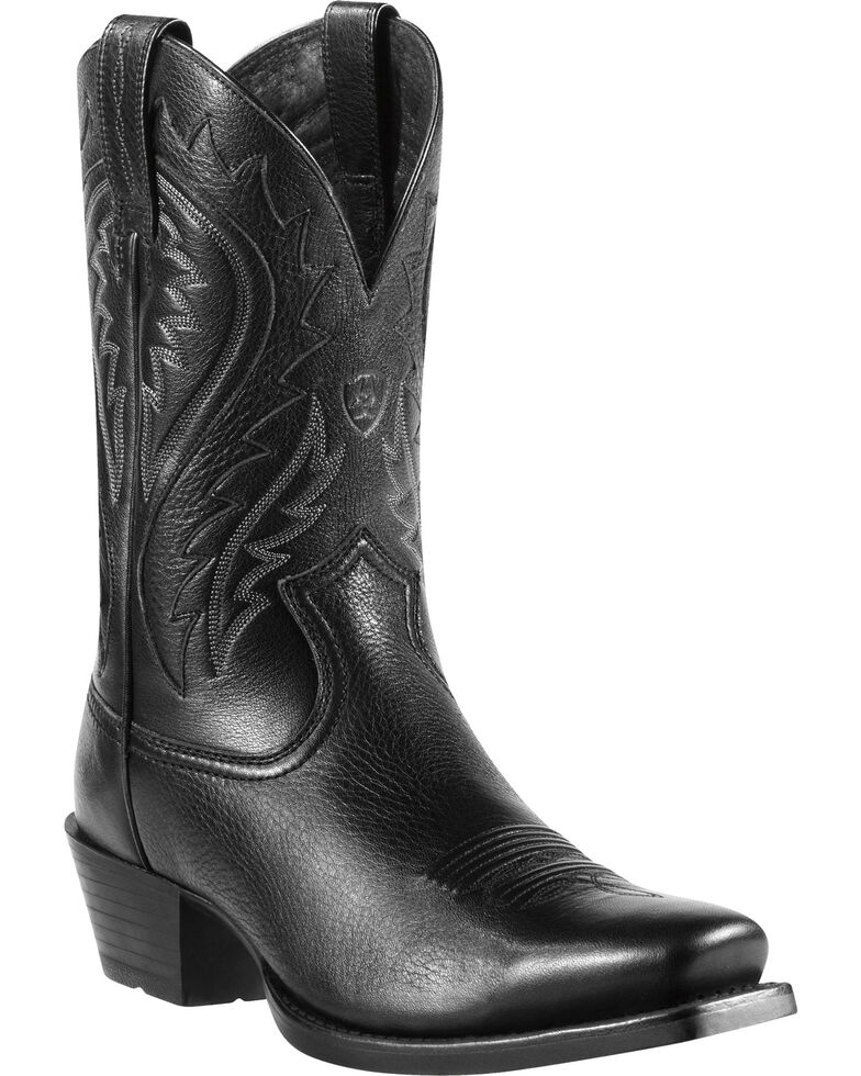 Ariat Legend Phoenix Cowboy Boots - Square Toe, Black, hi-res