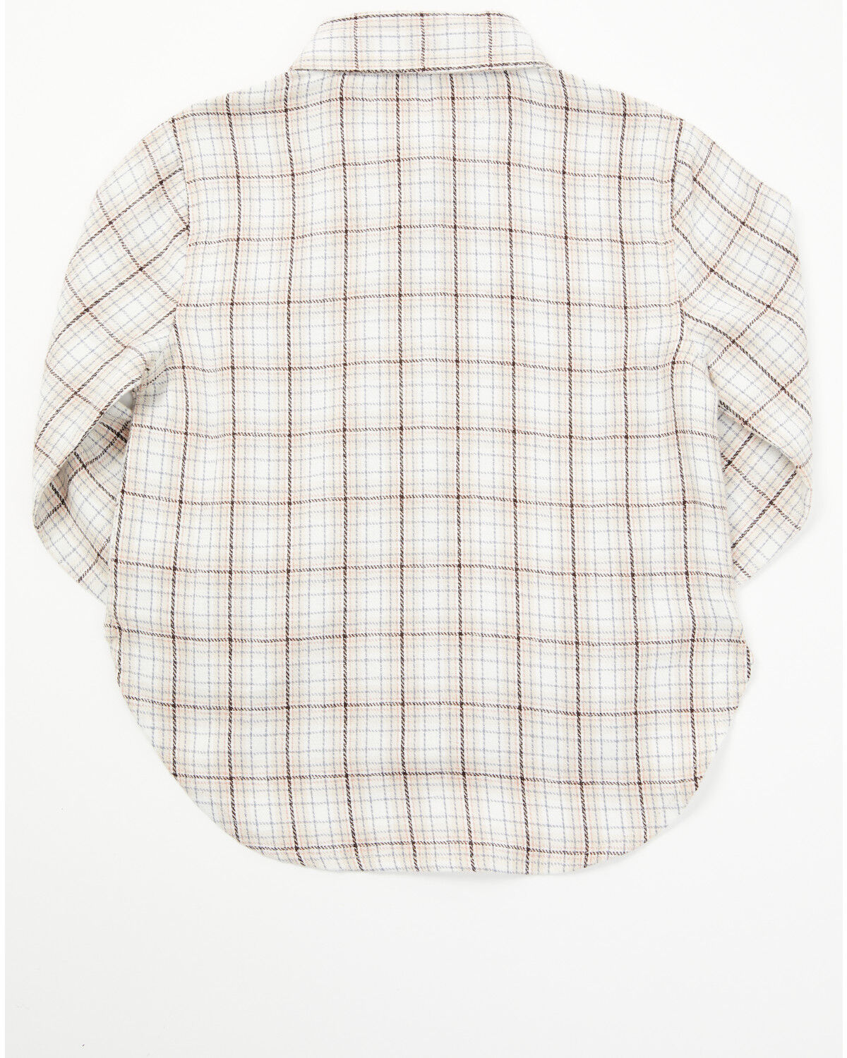 Image #3 - Shyanne Toddler Girls' Plaid Print Long Sleeve Snap Western Shirt, Off White, hi-res