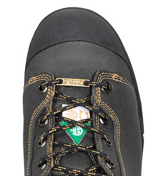 Image #3 - Timberland Pro Men's 6" Endurance Premium WP Boots - Steel Toe, Black, hi-res