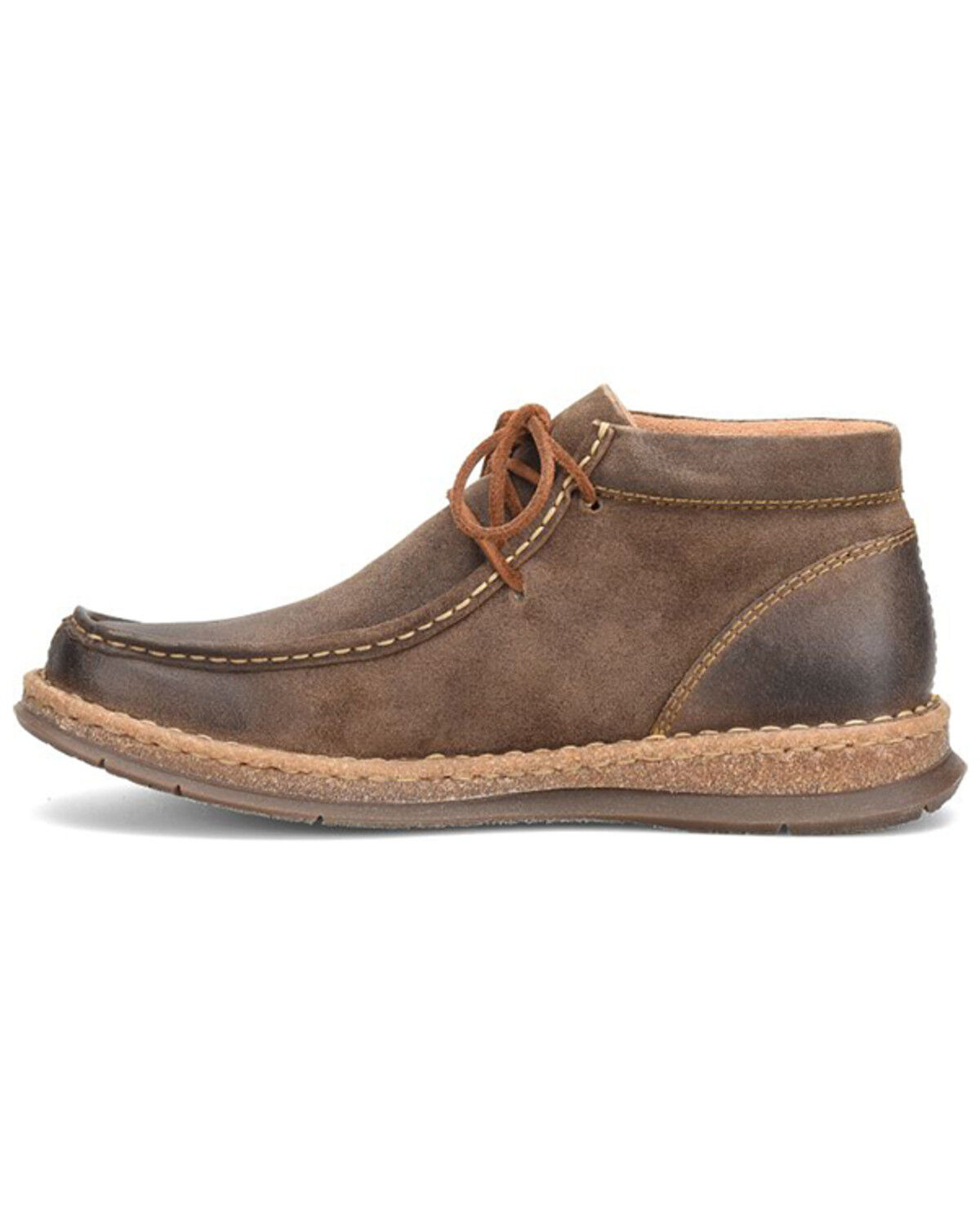 Image #3 - Born Men's Brock Distressed Casual Shoes - Moc Toe, Taupe, hi-res